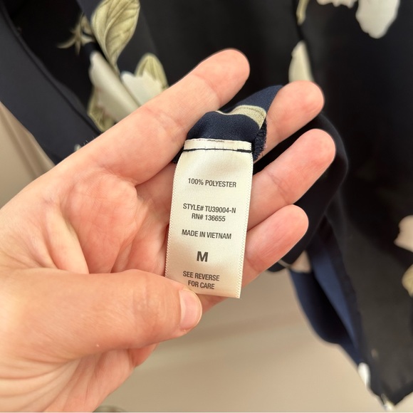 Floral faux tie front blouse by west kei - Picture 2 of 6